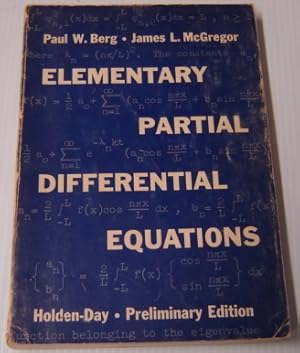 Image du vendeur pour Elementary Partial Differential Equations, Preliminary Edition mis en vente par Books of Paradise