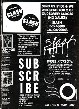 Slash: A Punk Magazine From Los Angeles, 1977-80