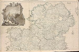 A Map of the Kingdom of Ireland, Divided into Provinces Counties and Baronies, showing the Archbi...