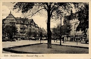 Ansichtskarte / Postkarte Berlin Pankow Niederschönhausen, Bismarckplatz, Bismarckstraße