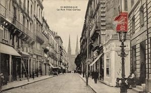 Ansichtskarte / Postkarte Bordeaux Gironde, Rue Vital Carles