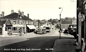 Ansichtskarte / Postkarte Brentwood Essex England, Station Parade und Kings Road