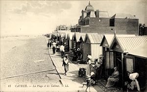 Ansichtskarte / Postkarte Cayeux Somme, La Plage, Les Cabines