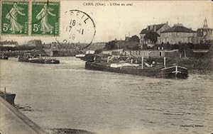 Ansichtskarte / Postkarte Creil Oise, Oise en aval