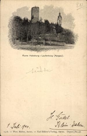 Ansichtskarte / Postkarte Habsburg Kanton Aargau, Ruine Habsburg