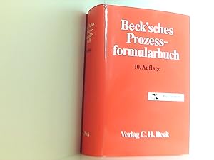 Bild des Verkufers fr Beck'sches Prozessformularbuch hrsg. von Horst Locher ; Peter Mes. Bearb. von Klaus Anschtz . zum Verkauf von Book Broker