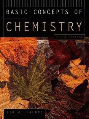 Bild des Verkufers fr Basic Concepts of Chemistry zum Verkauf von Modernes Antiquariat an der Kyll
