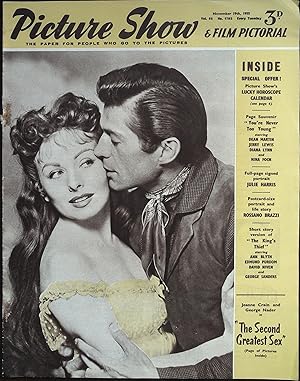 Picture Show Magazine November 19, 1955 Jeanne Crain & George Nader!