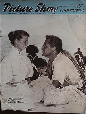 Picture Show Magazine November 12, 1955 Katharine Hepburn & Rossano Brassi!