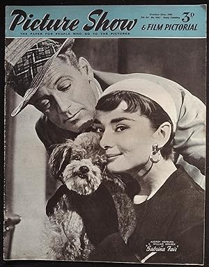 Picture Show Magazine October 9, 1954 Audrey Hepburn as "Sabrina"!