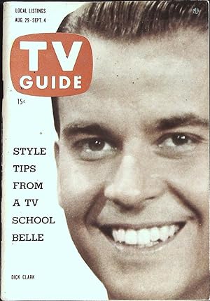 TV Guide August 29, 1959 Dick Clark, Jerry Lewis