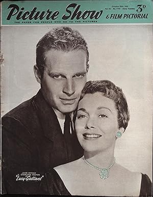 Picture Show Magazine October 29, 1955 Charlton Heston & Jane Wyman!