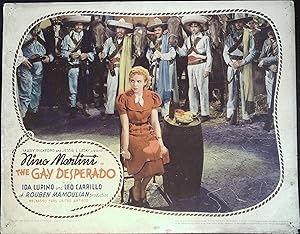 The Gay Desperado Lobby Card 1936 Ida Lupino held captive!