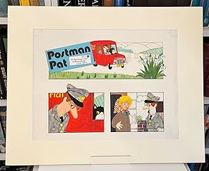 Postman Pat Original Artwork [Early Buttons Illustration]