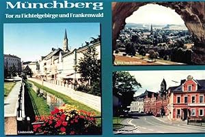 Postkarte Carte Postale 73980528 Muenchberg Oberfranken Teilansichten Stadtzentrum Hauptstrasse B...