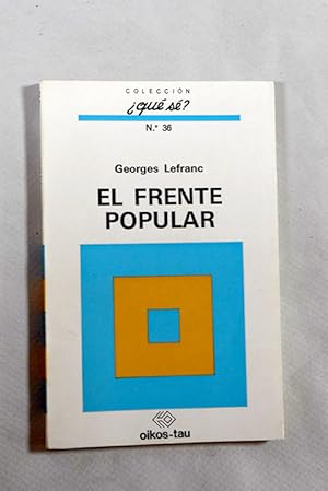 Bild des Verkufers fr El Frente Popular zum Verkauf von Alcan Libros