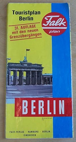 Seller image for Touristplan Berlin : 31. Auflage mit den neuen Grenzubergangen [=border crossings] for sale by RightWayUp Books