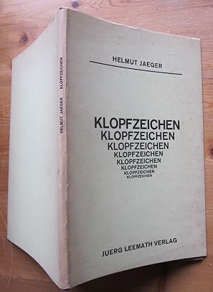 Imagen del vendedor de Klopfzeichen (lyrische und satirische texte). a la venta por Antiquariat Roland Ggler