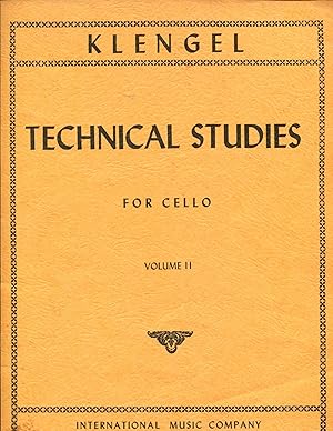 Technical Studies for Cello; volume II
