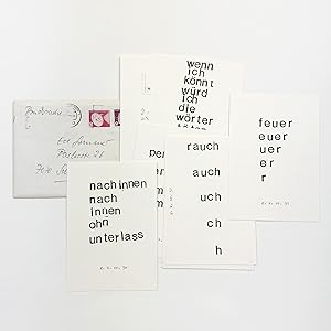 stempellieder [cards issued in envelope]