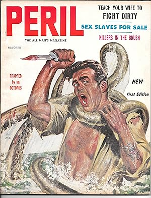 Peril: The All Man's Magazine: October, 1956: First Issue with Betty Page feature