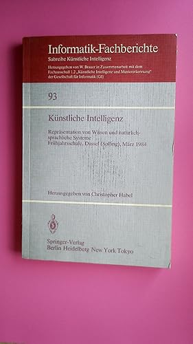 Seller image for KNSTLICHE INTELLIGENZ 93. . Reprsentation von Wissen und natrlichsprachliche Systeme. Frhjahrsschule, Dassel for sale by Butterfly Books GmbH & Co. KG