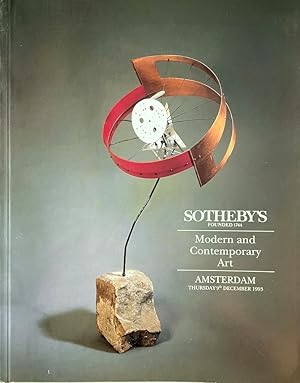 Modern and Contemporary Works of Art Amsterdam, Thursday 9th December 1993 (Sale 589) [with Sales...
