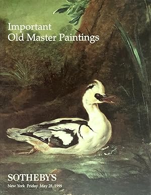 Important Old Master Paintings New York, Friday, May 28, 1999 (Sale code: 7313 "Duckie")