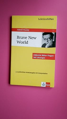 Seller image for LEKTREHILFEN ALDOUS HUXLEY BRAVE NEW WORLD. for sale by HPI, Inhaber Uwe Hammermller