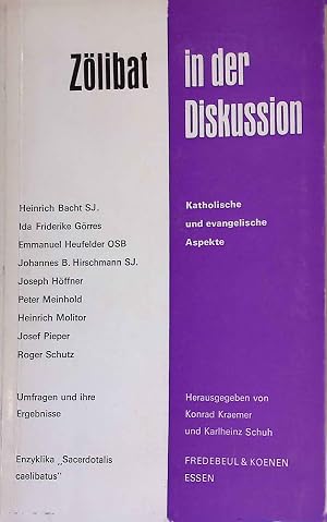 Bild des Verk�ufers f�r Z�libat in der Diskussion. Katholische und evangelische Aspekte. zum Verkauf von books4less (Versandantiquariat Petra Gros GmbH & Co. KG)