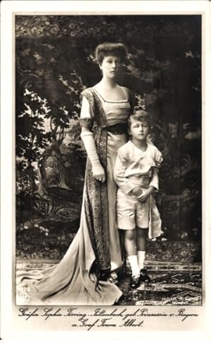 Bild des Verkufers fr Ansichtskarte / Postkarte Grfin Sophia Trring Jettenbach, Prinzessin von Bayern, Graf Franz Albert zum Verkauf von akpool GmbH