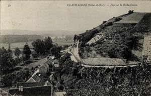 Ansichtskarte / Postkarte Clachaloze Seine et Oise, Blick auf Roche Guyon
