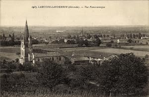 Ansichtskarte / Postkarte Lamothe-Landerron Gironde, Panorama