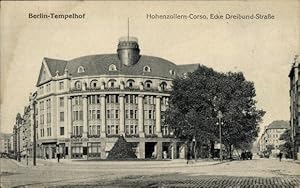 Ansichtskarte / Postkarte Berlin Tempelhof, Hohenzollern-Corso Ecke Dreibundstraße, Dresdner Bank