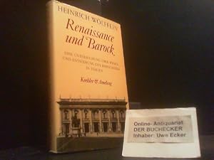 Renaissance und Barock : e. Unters. über Wesen u. Entstehung d. Barockstils in Italien. [Hrsg. u....
