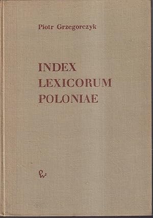 Index lexicorum Poloniae Bibliografia Slownikov Polskich