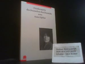 Bild des Verkufers fr Friedenspreis des deutschen Buchhandels; Teil: 2000., Assia Djebar zum Verkauf von Der Buchecker