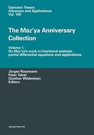 Image du vendeur pour Mazya Anniversary Collection : On Mazyas Work in Functional Analysis, Partial Differential Equations and Applications mis en vente par GreatBookPricesUK