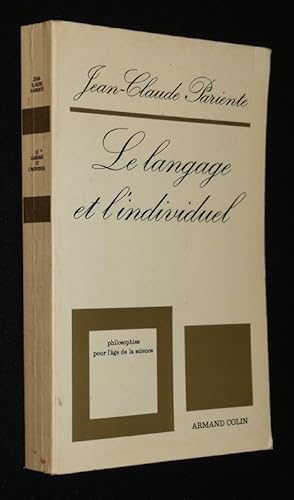 Bild des Verkufers fr Le Langage et l'individuel zum Verkauf von Abraxas-libris