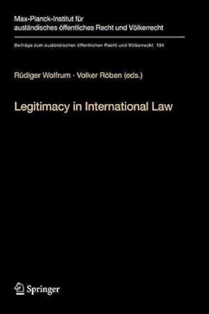 Immagine del venditore per Legitimacy in International Law venduto da GreatBookPricesUK