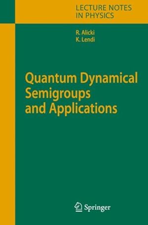 Seller image for Quantum Dynamical Semigroups and Applications for sale by GreatBookPricesUK