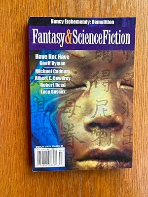 Bild des Verkufers fr Fantasy and Science Fiction April 2001 zum Verkauf von Scene of the Crime, ABAC, IOBA