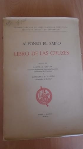 Seller image for ALFONSO EL SABIO: LIBRO DE LAS CRUZES. for sale by Reus, Paris, Londres