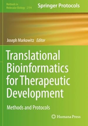 Immagine del venditore per Translational Bioinformatics for Therapeutic Development venduto da GreatBookPricesUK