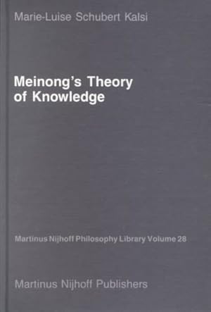 Immagine del venditore per Meinong's Theory of Knowledge venduto da GreatBookPricesUK