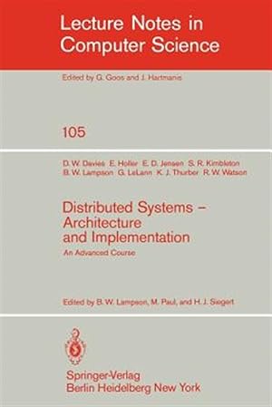 Seller image for Distributed Systems - Architecture and Implementation : An Advanced Course for sale by GreatBookPricesUK