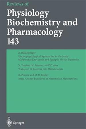 Image du vendeur pour Reviews of Physiology, Biochemistry and Pharmacology mis en vente par GreatBookPricesUK