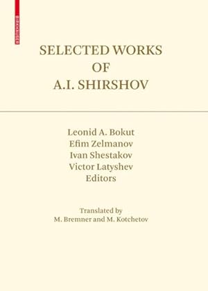 Seller image for Selected Works of A. I. Shirshov for sale by GreatBookPricesUK