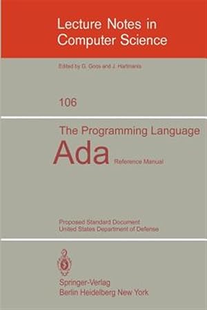 Seller image for Programming Language Ada : Reference Manual. Proposed Standard Document United States Department of Defense for sale by GreatBookPricesUK