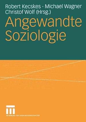 Seller image for Angewandte Soziologie -Language: german for sale by GreatBookPricesUK